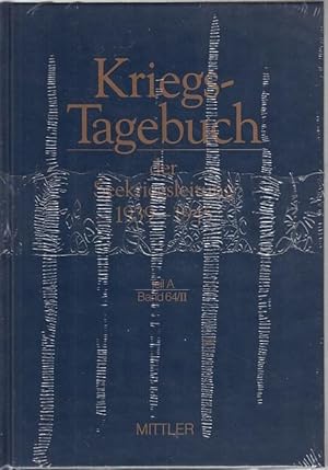 Kriegstagebuch der Seekriegsleitung 1939-1945, 68 Bde. in 77 Tl.-Bdn. u. Beiheft, Bd.64/2, 16. bi...