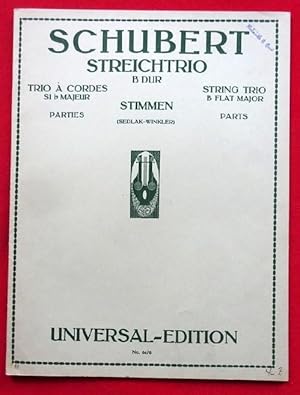 (Streichtrio) Trio für Violine, Viola u. Violoncell (Komp. 1817) Stimmen (Sedlak-Winkler) (Stimmen)