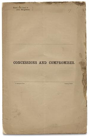 Imagen del vendedor de Concessions and Compromises a la venta por Ian Brabner, Rare Americana (ABAA)