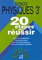 Bild des Verkufers fr Sciences Physiques 3e : 20 tapes Pour Russir zum Verkauf von RECYCLIVRE