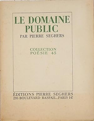 Bild des Verkufers fr Le domaine public zum Verkauf von Librairie Lis Tes Ratures