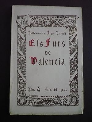 Imagen del vendedor de ELS FURS DE VALENCIA. Cuadern n4. a la venta por Auca Llibres Antics / Yara Prez Jorques