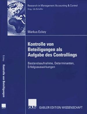 Seller image for Kontrolle von Beteiligungen als Aufgabe des Controllings for sale by BuchWeltWeit Ludwig Meier e.K.