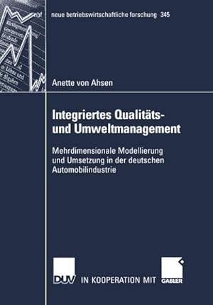 Seller image for Integriertes Qualitts- und Umweltmanagement for sale by BuchWeltWeit Ludwig Meier e.K.