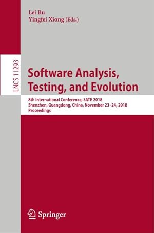 Seller image for Software Analysis, Testing, and Evolution for sale by BuchWeltWeit Ludwig Meier e.K.