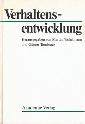 Seller image for Verhaltensentwicklung for sale by Schueling Buchkurier