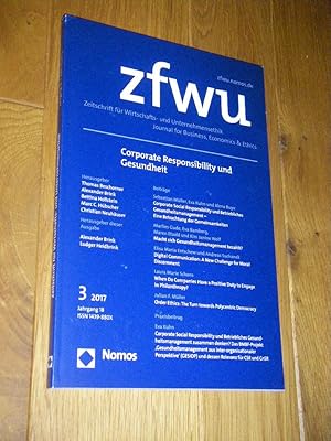 zfwu. Zeitschrift für Wirtschafts- und Unternehmensethik/Journal for Business, Economics & Ethics...