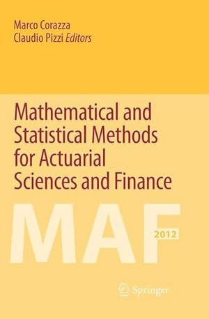 Image du vendeur pour Mathematical and Statistical Methods for Actuarial Sciences and Finance mis en vente par AHA-BUCH GmbH
