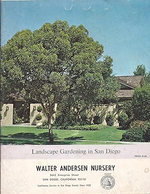 Immagine del venditore per Landscape Gardening In San Diego Walter Andersen Nursery oversize venduto da Charles Lewis Best Booksellers