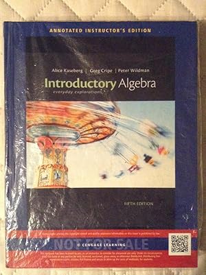 Immagine del venditore per Introductory Algebra - Everyday Explorations - Annotated Instructor's 5th Edition venduto da Text4less