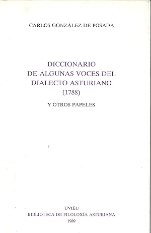 Imagen del vendedor de Diccionario de algunas voces del dialect a la venta por Imosver