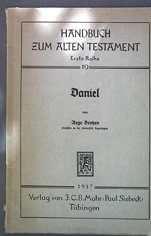 Bild des Verkufers fr Daniel; Handbuch zum Alten Testament, Erste Reihe, Heft 19; zum Verkauf von books4less (Versandantiquariat Petra Gros GmbH & Co. KG)