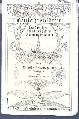 Imagen del vendedor de Deutsche Heldensage im Breisgau; Neujahrsbltter der Badischen Historischen Kommission, Neue Folge 7; a la venta por books4less (Versandantiquariat Petra Gros GmbH & Co. KG)