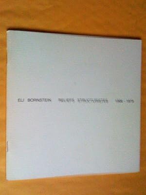 Image du vendeur pour Eli Bornstein. Reliefs structuristes 1966-1975 mis en vente par Claudine Bouvier