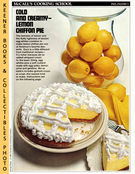McCall's Cooking School Recipe Card: Pies, Pastry 5 - Lemon Chiffon Pie : Replacement McCall's Re...