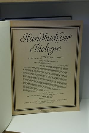 Handbuch der Biologie Lieferung 239-241: Band VI/3, Heft 64-66: Th. Haltenorth, Klasse Mammalia, ...