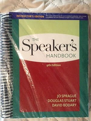 Imagen del vendedor de The Speakers Handbook - Instructor's 9th Edition a la venta por Text4less