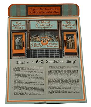 B/G Sandwich Shops "What is a B/G Sandwich Shop?" Fold-Out Ad