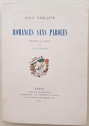 Romances sans paroles. Illustrations en couleurs de Léon Lebègue.