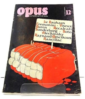 Image du vendeur pour Opus International No. 12: Juin 1969 mis en vente par PsychoBabel & Skoob Books