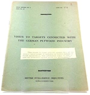 Bild des Verkufers fr Visits to Targets Connected with the German Plywood Industry zum Verkauf von PsychoBabel & Skoob Books