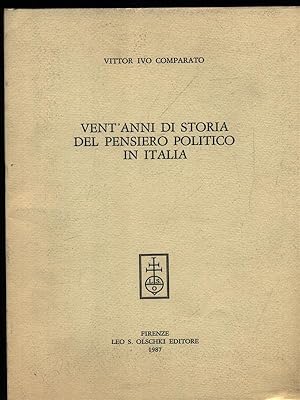 Bild des Verkufers fr Vent'anni di storia del pensiero politico in Italia zum Verkauf von Librodifaccia