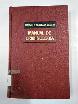 Seller image for MANUAL DE CRIMINOLOGIA. OCTAVIO A. ORELLANA WIARCO. TDK347 for sale by TraperaDeKlaus