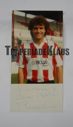 FOTO FOTOGRAFIA JUGADOR DEL CLUB DEPORTIVO LOGROÑES. RUGGERI. FIRMADA. TDKP1