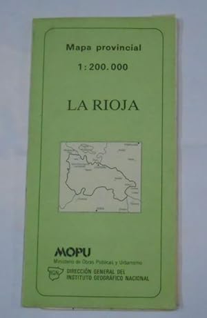 MAPA DE LA RIOJA PROVINCIAL. 1:200.000. 1987. DESPLEGABLE. INSTITUTO GEOGRAFICO NACIONAL. TDKP1