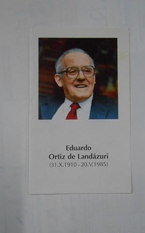 ORACION RECORDATORIO A EDUARDO ORTIZ DE LANDAZURI. 20 DE MAYO DE 1985. TDKP1