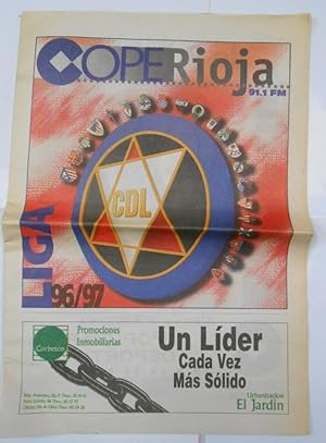 PERIODICO PRESENTACION DE LA TEMPORADA 1996/97. CLUB DEPORTIVO LOGROÑES. COPE RIOJA. TDKR38