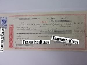 CHEQUE TALON O PAGARÉ BANCARIO FECHADO EN LOGROÑO DICIEMBRE 1973. BANCO ESPAÑOL DE CREDITO. TDKP12