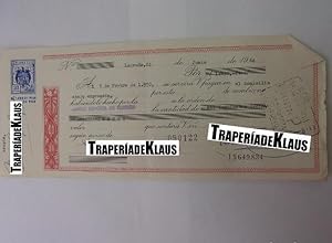 CHEQUE TALON O PAGARÉ BANCARIO FECHADO EN LOGROÑO NOVIEMBRE 1970. BANCO ESPAÑOL DE CREDITO. TDKP12