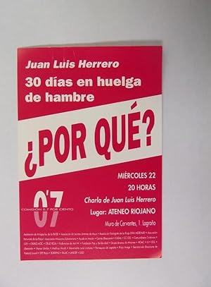 ENTRADA JUAN LUIS HERRERO 30 DIAS EN HUELGA DE HAMBRE. ATENEO RIOJANO LOGROÑO. TDKP12