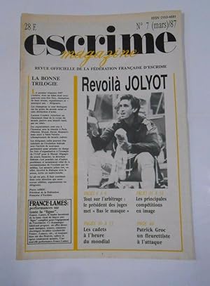 REVISTA DE ESGRIMA EN FRANCES. ESCRIME. MARS 1987. REVOILA JOLYOT. TDKR33