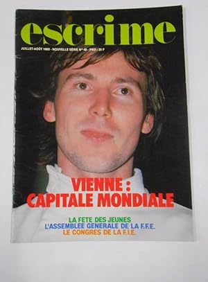 REVISTA DE ESGRIMA EN FRANCES. ESCRIME. JUILLET 1983. VIENNE CAPITALE MONDIALE. TDKR33