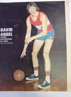 POSTER DE DAVID ANGEL. JUGADOR NORTEAMERICANO DEL PINEDA. BALONCSTO. BASKET. TDKP12