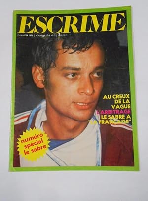 REVISTA DE ESGRIMA EN FRANCES. ESCRIME. JANVIER 1978. AU CREUX DE LA VAGUE. TDKR33