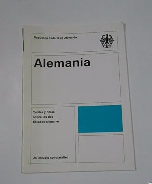 ALEMANIA. REPUBLICA FEDERAL. TABLAS Y CIFRAS SOBRE LOS DOS ESTADOS ALEMANES. AÑOS 70-80. TDKP7
