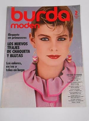 REVISTA BURDA MODEN Nº 2. FEBRERO 1983. LOS NUEVOS TRAJES DE CHAQUETA Y BLUSAS. TDKR19