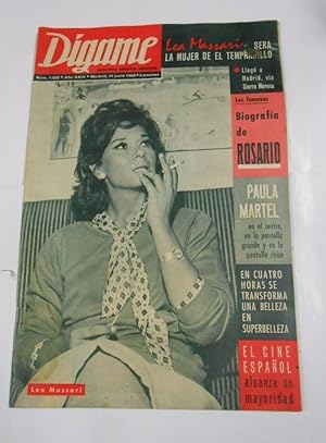 REVISTA DIGAME Nº 1223. AÑO XXIV MADRID 11 DE JUNIO 1963. PAULA MARTEL. LEA MASSARI. TDKPR1