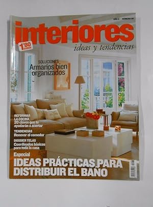 REVISTA INTERIORES IDEAS Y TENDENCIAS. AÑO 3. Nº 28. ARMARIOS BIEN ORGANIZADOS. BAÑO. TDKR12