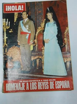REVISTA ¡ HOLA !, Nº 1632: HOMENAJE A LOS REYES DE ESPAÑA - 6 DE DICIEMBRE DE 1975. TDKR22