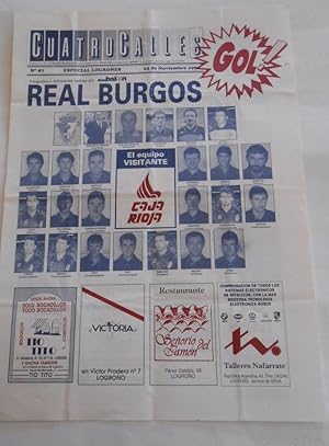 REVISTA CUATRO CALLES Nº 87. LAS GAUNAS. 24 NOVIEMBRE 1991 PREVIA LOGROÑES REAL BURGOS. TDKR22