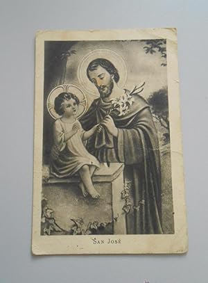 ANTIGUA POSTAL DE SAN JOSE Y NIÑO JESUS. TDKP6