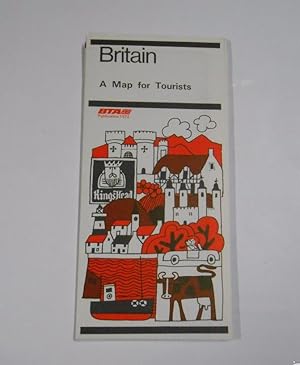 BRITAIN. A MAP FOR TOURISTS. MAPA DE GRAN BRETAÑA. 1971. TDKP7