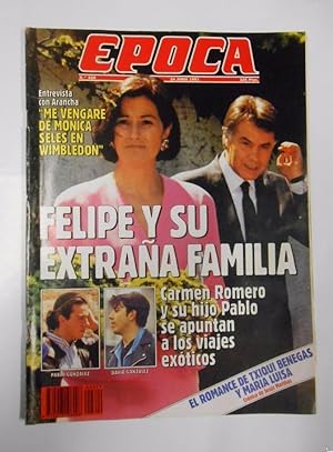 REVISTA EPOCA. Nº 329. 24 JUNIO 1991. FELIPE Y SU EXTRAÑA FAMILIA. TDKR15