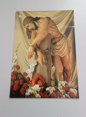 POSTAL COFRADIA DE LA FLAGELACION DE JESUS. PARROQUIA SANTA TERESITA. LOGROÑO. TDKP6