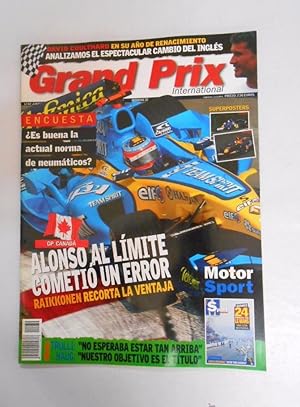 REVISTA GRAND PRIX INTERNATIONAL FORMULA 1 Nº 32. JUNIO 2005. GP CANADA. ALONSO COMETIO ERROR. TDKR3