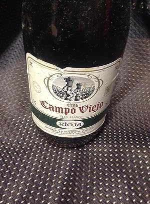 Antigua Botella vino de rioja campo viejo - blanco